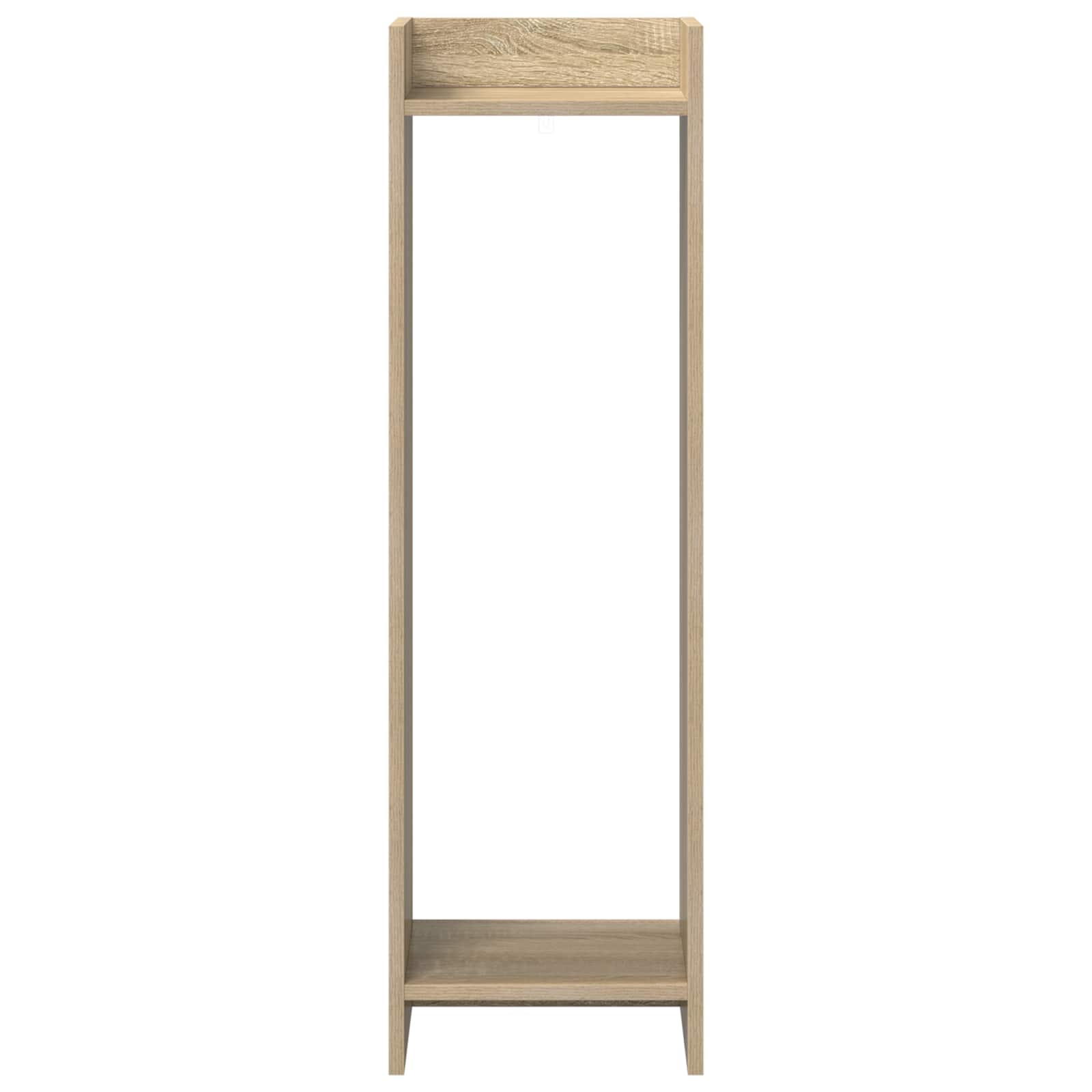 vidaXL Plant Stand Sonoma Oak 30 x 30 x 100 cm Engineered Wood 5