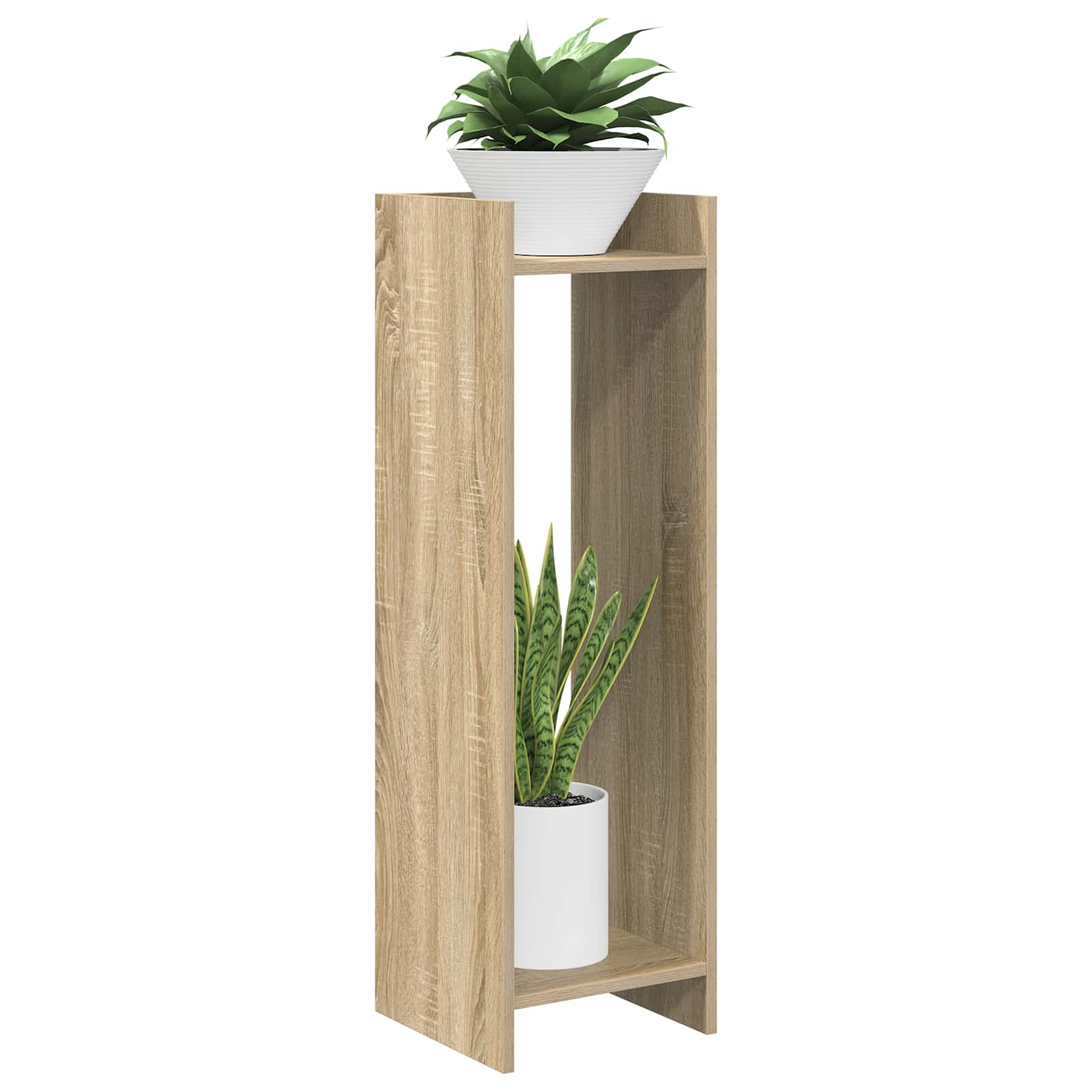 vidaXL Plant Stand Sonoma Oak 30 x 30 x 100 cm Engineered Wood 3