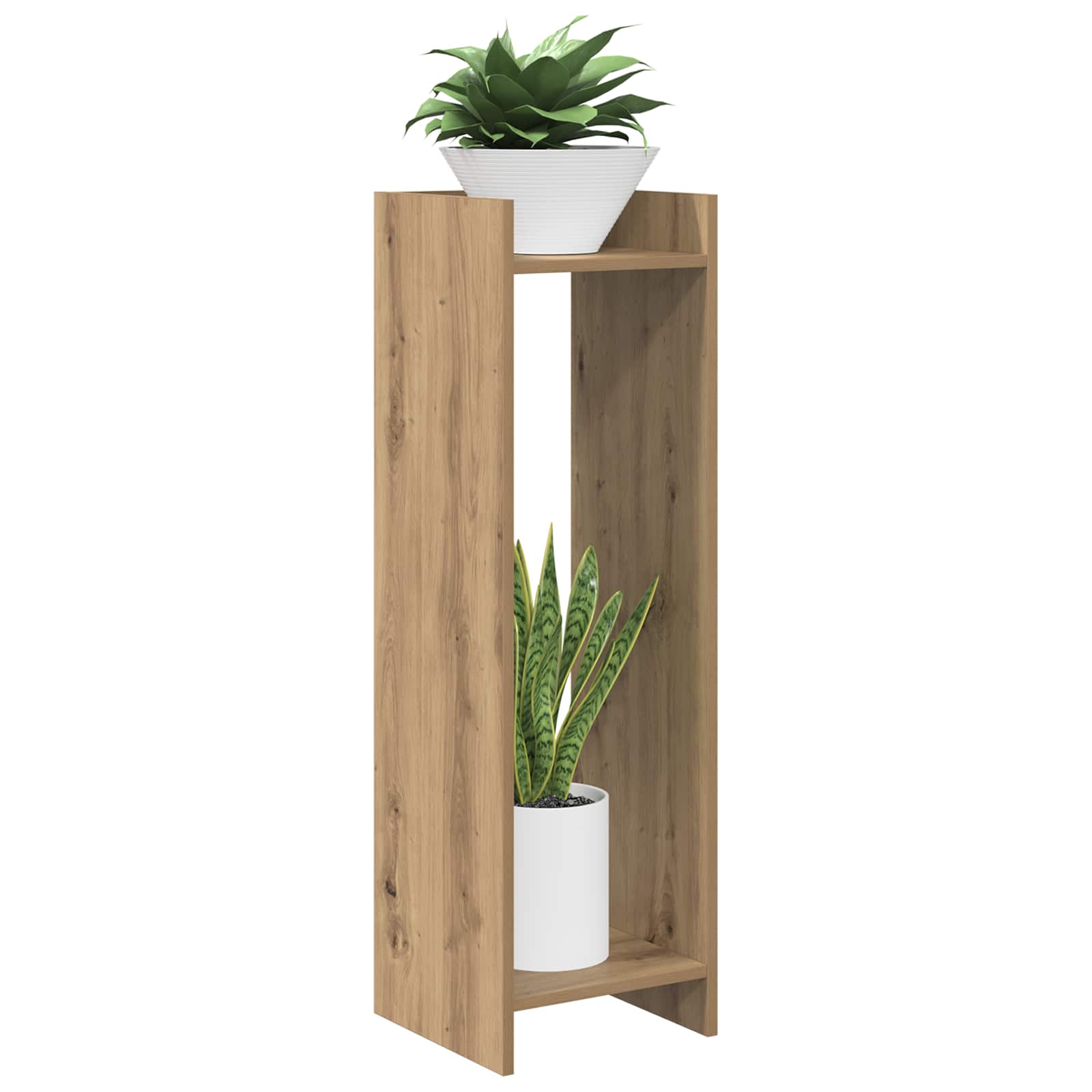 vidaXL Plant Stand Artisan Oak 30 x 30 x 100 cm Engineered Wood 3
