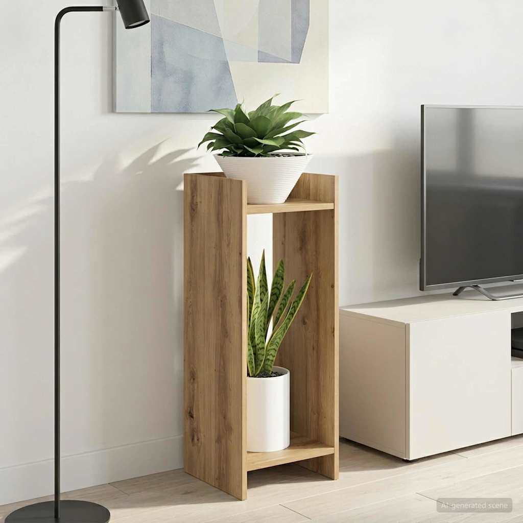 vidaXL Plant Stand 2 pcs Artisan Oak 30 x 30 x 80 cm Engineered Wood 4