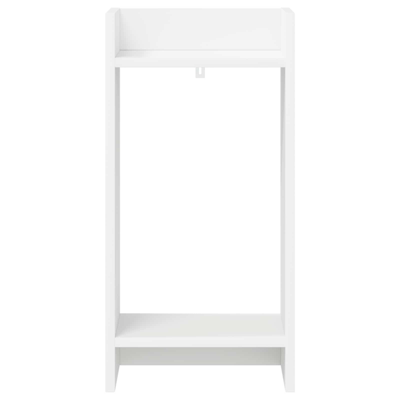 vidaXL Plant Stand 2 pcs White 30 x 30 x 60 cm Engineered Wood 6