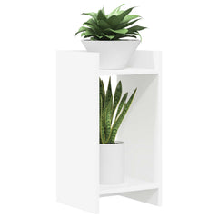 vidaXL Plant Stand 2 pcs White 30 x 30 x 60 cm Engineered Wood 3