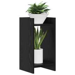 vidaXL Plant Stand Black Oak 30 x 30 x 60 cm Engineered Wood 3