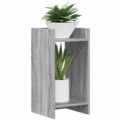 vidaXL Plant Stand 2 pcs Grey Sonoma 30 x 30 x 60 cm Engineered Wood 3