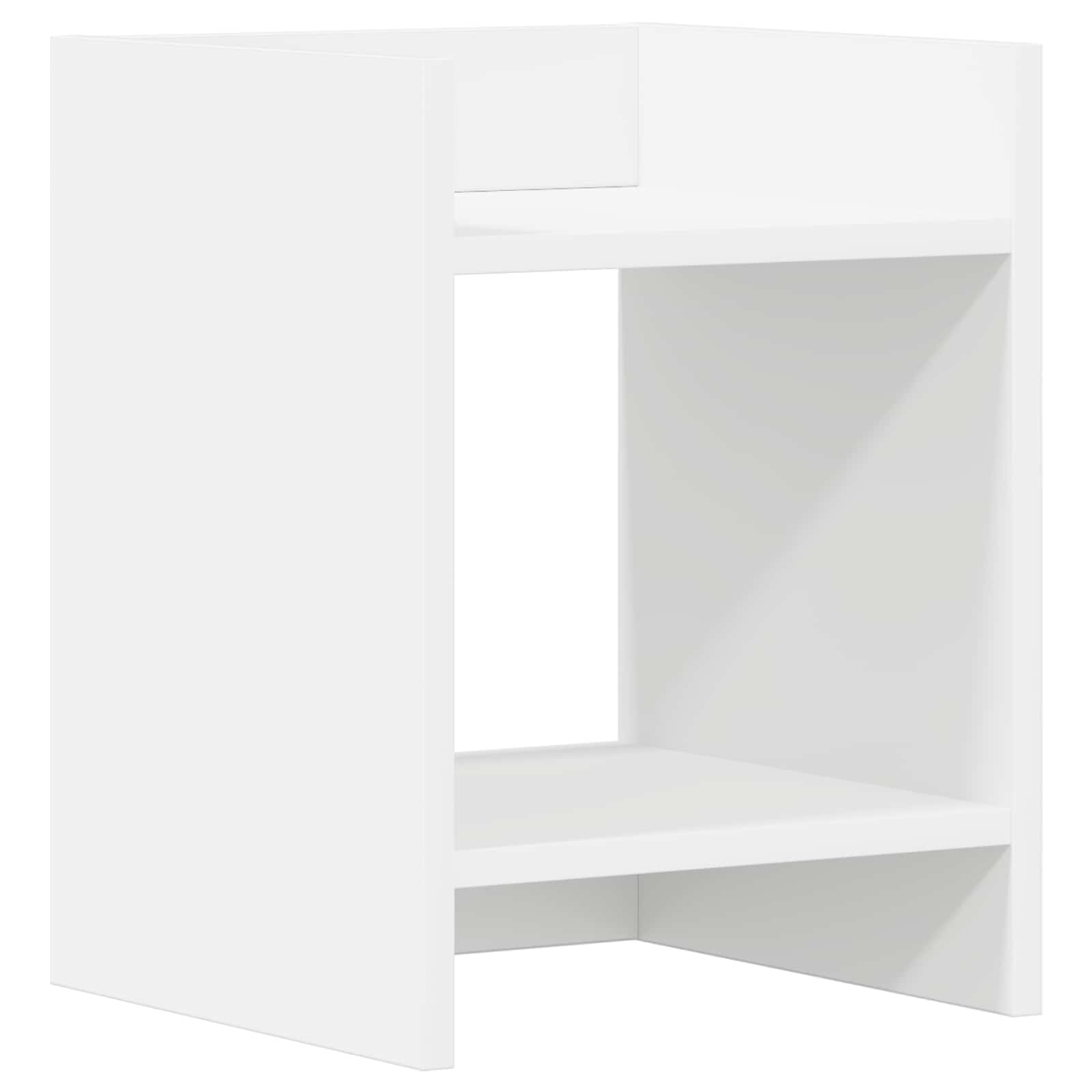 vidaXL Plant Stand 2 pcs White 30 x 30 x 40 cm Engineered Wood 5