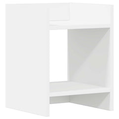 vidaXL Plant Stand 2 pcs White 30 x 30 x 40 cm Engineered Wood 5