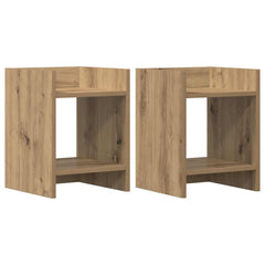 vidaXL Plant Stand 2 pcs Artisan Oak 30 x 30 x 40 cm Engineered Wood 2