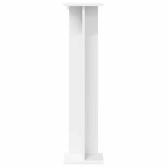 vidaXL Plant Stand 2 pcs White 25 x 25.5 x 100.5 cm Engineered Wood 6