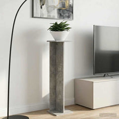 vidaXL Plant Stand 2 pcs Concrete Grey 25 x 25.5 x 100.5 cm 1