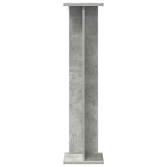 vidaXL Plant Stand 2 pcs Concrete Grey 25 x 25.5 x 100.5 cm 6