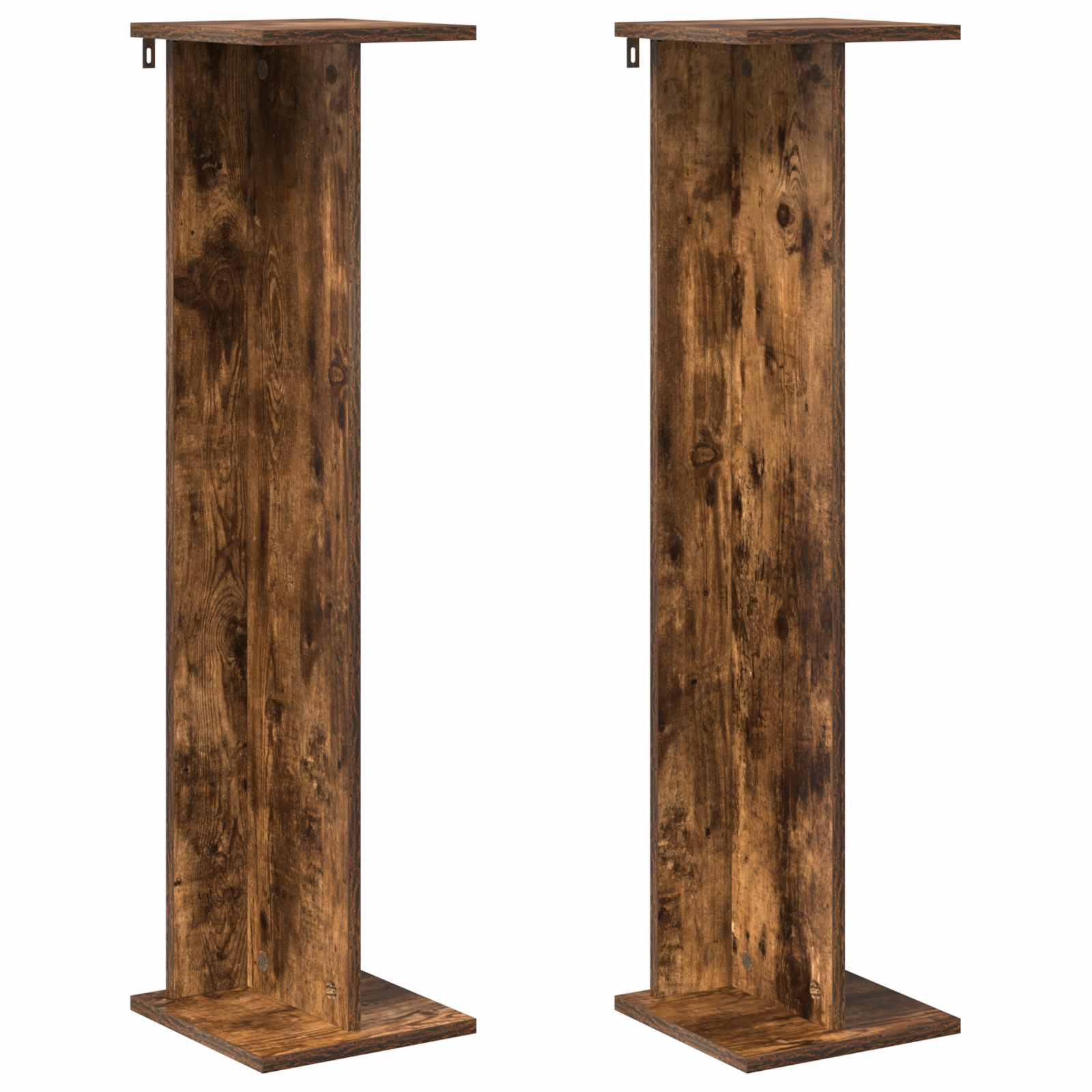 vidaXL Plant Stand 2 pcs Smoked Oak 25 x 25.5 x 100.5 cm 2