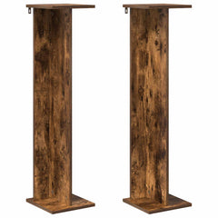 vidaXL Plant Stand 2 pcs Smoked Oak 25 x 25.5 x 100.5 cm 2