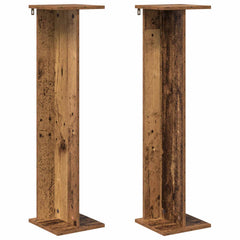 vidaXL Plant Stand 2 pcs Old Wood 25 x 25.5 x 100.5 cm Engineered Wood 2