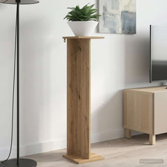 vidaXL Plant Stand 2 pcs Artisan Oak 25 x 25.5 x 100.5 cm 4