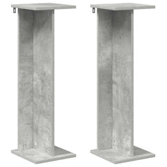vidaXL Plant Stand 2 pcs Concrete Grey 25 x 25.5 x 80.5 cm 2