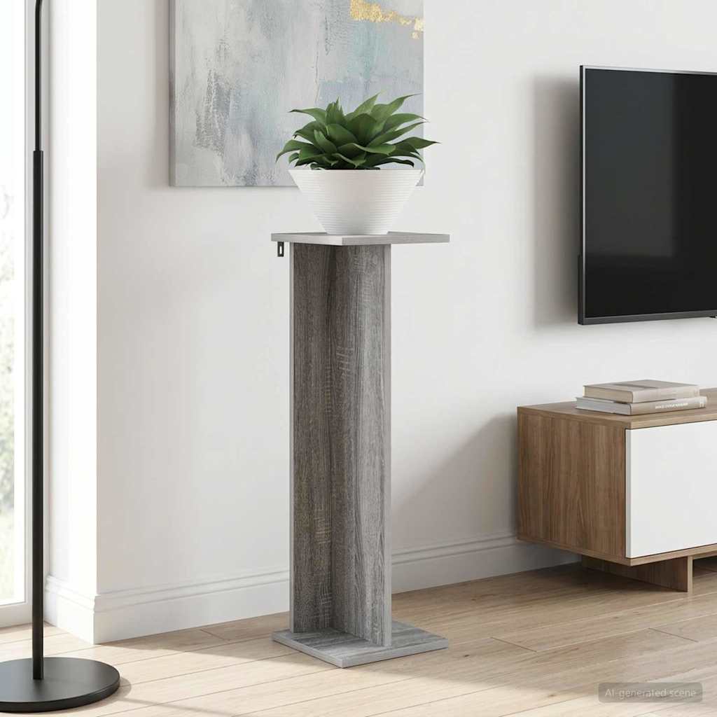 vidaXL Plant Stand 2 pcs Grey Sonoma 25 x 25.5 x 80.5 cm 1