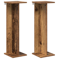 vidaXL Plant Stand 2 pcs Old Wood 25 x 25.5 x 80.5 cm Engineered Wood 2