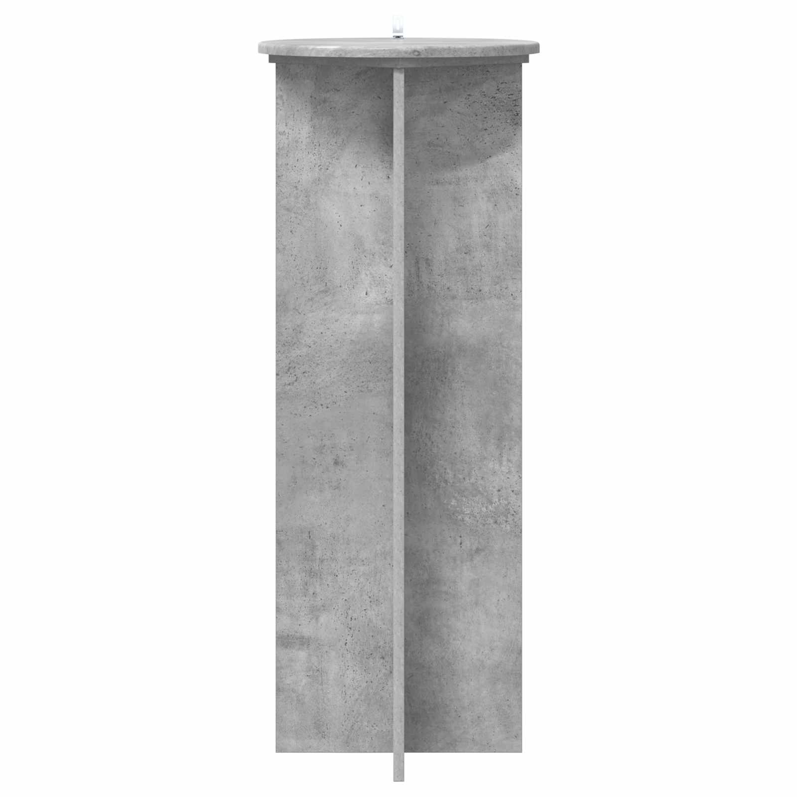 vidaXL Plant Stand 2 pcs Concrete Grey Ø40 x 100 cm Engineered Wood 6