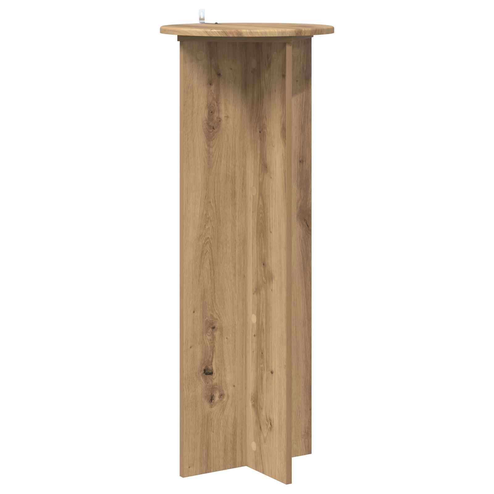vidaXL Plant Stand 2 pcs Artisan Oak Ø40 x 100 cm Engineered Wood 6