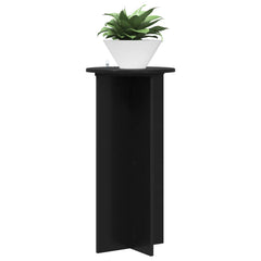 vidaXL Plant Stand 2 pcs Black 40 x 40 x 80 cm Engineered Wood 3