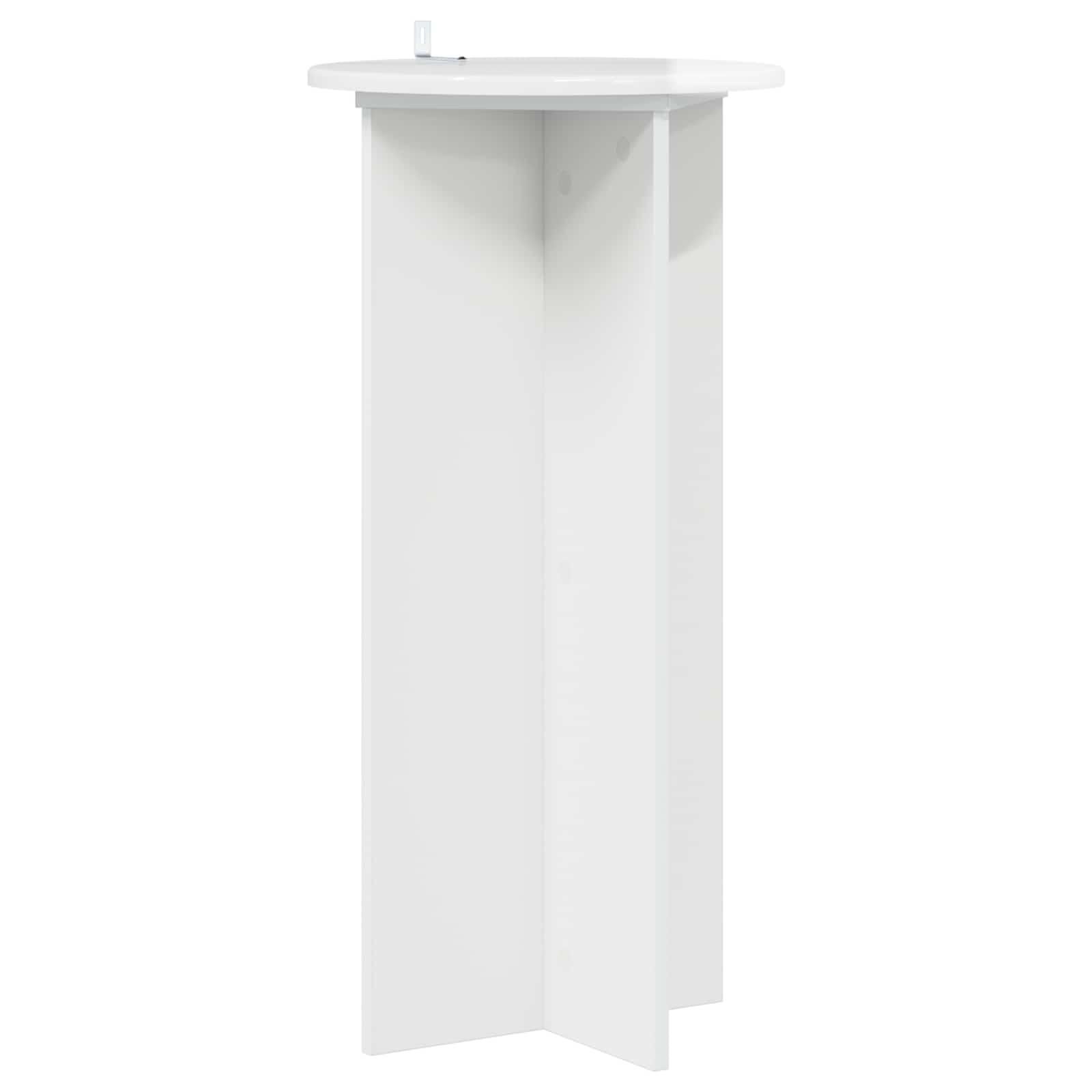 vidaXL Plant Stand 2 pcs High Gloss White 40 x 40 x 80 cm 5
