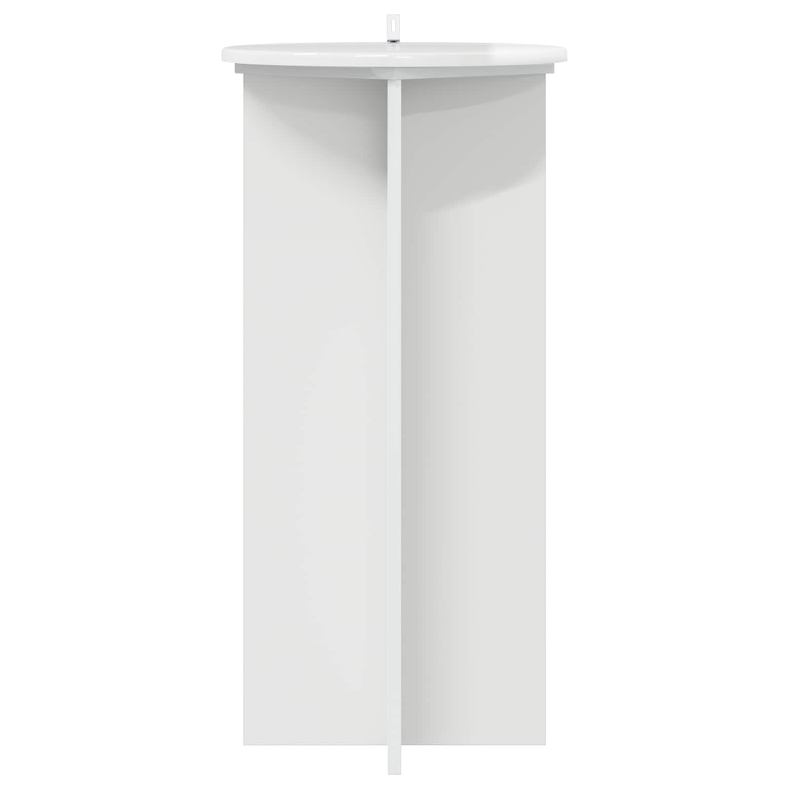vidaXL Plant Stand 2 pcs High Gloss White 40 x 40 x 80 cm 6
