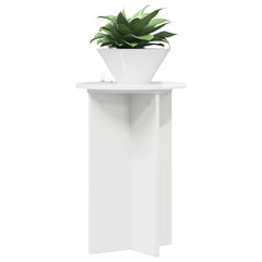vidaXL Plant Stand 2 pcs High Gloss White Ø40 x 60 cm Engineered Wood 3