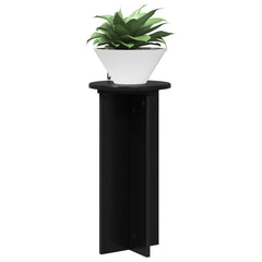 vidaXL Plant Stand 2 pcs Black 29.5 x 29.5 x 60 cm Engineered Wood 3
