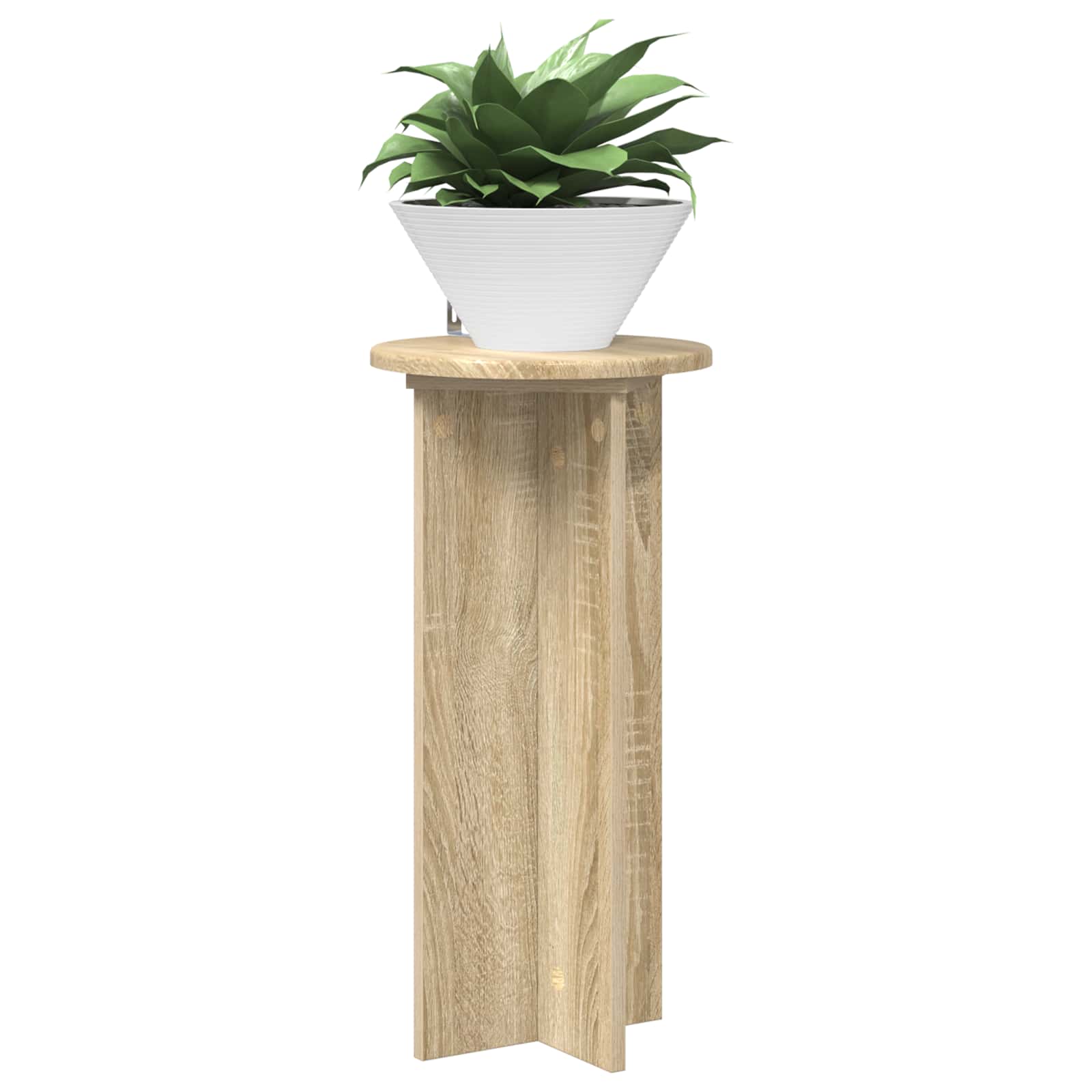 vidaXL Plant Stand 2 pcs Sonoma Oak 29.5 x 29.5 x 60 cm 3