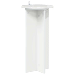 vidaXL Plant Stand 2 pcs High Gloss White 29.5 x 29.5 x 60 cm 5