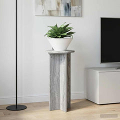 vidaXL Plant Stand 2 pcs Grey Sonoma 29.5 x 29.5 x 60 cm 4