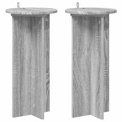 vidaXL Plant Stand 2 pcs Grey Sonoma 29.5 x 29.5 x 60 cm 2
