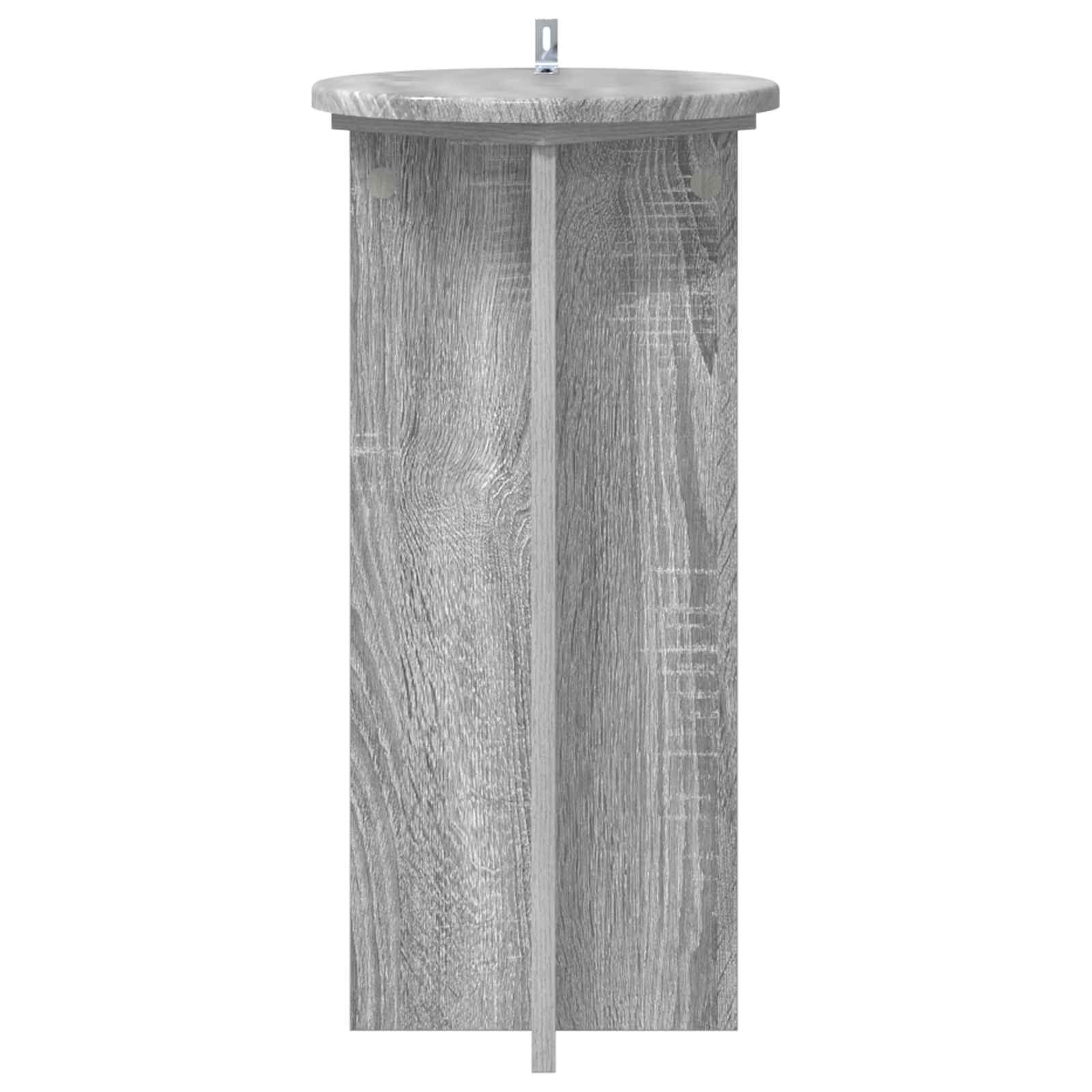 vidaXL Plant Stand 2 pcs Grey Sonoma 29.5 x 29.5 x 60 cm 6