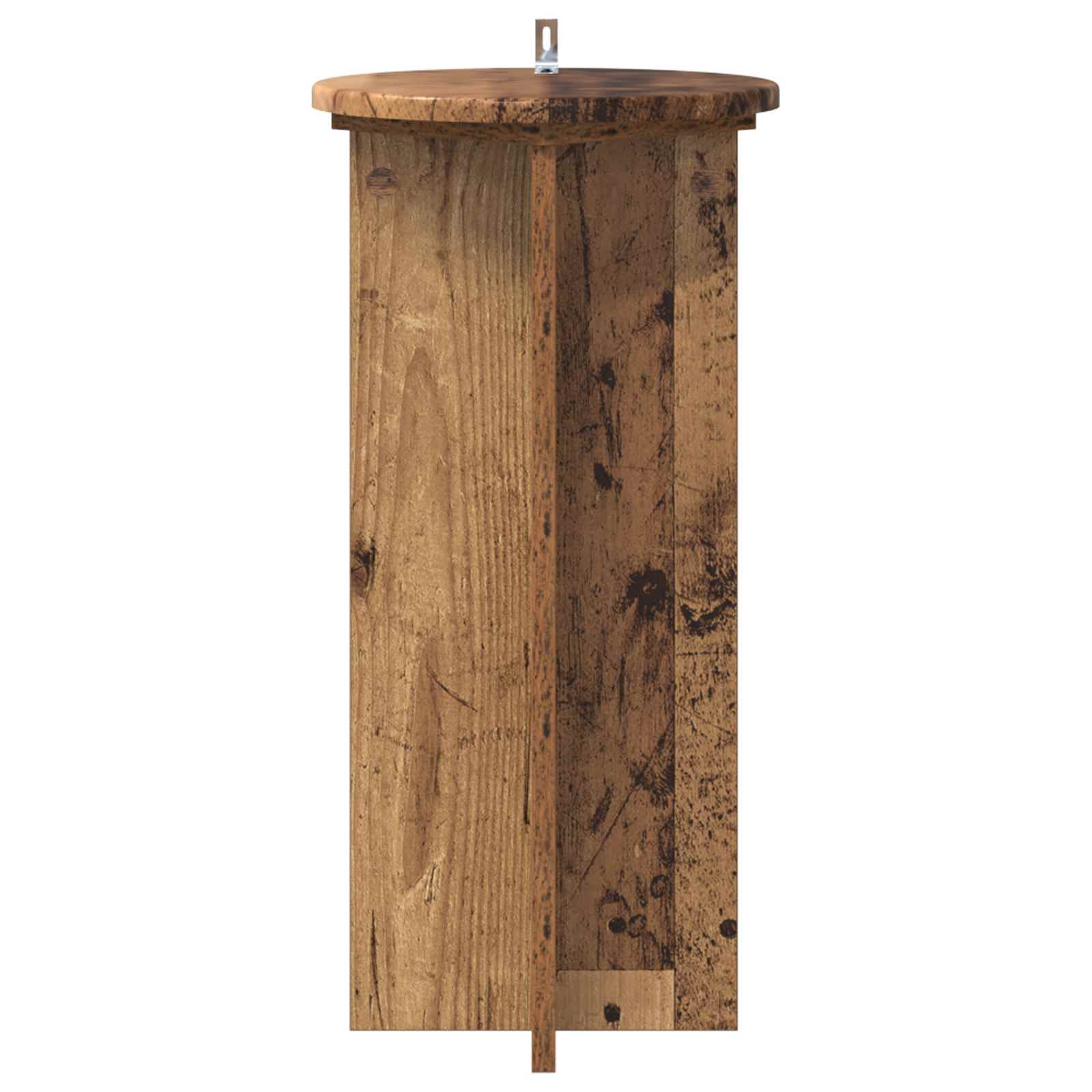 vidaXL Plant Stand 2 pcs Old Wood 29.5 x 29.5 x 60 cm Engineered Wood 6