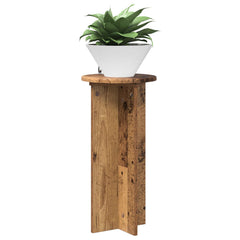 vidaXL Plant Stand 2 pcs Old Wood 29.5 x 29.5 x 60 cm Engineered Wood 3