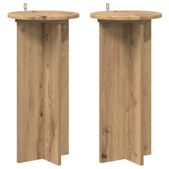vidaXL Plant Stand 2 pcs Artisan Oak 29.5 x 29.5 x 60 cm 2