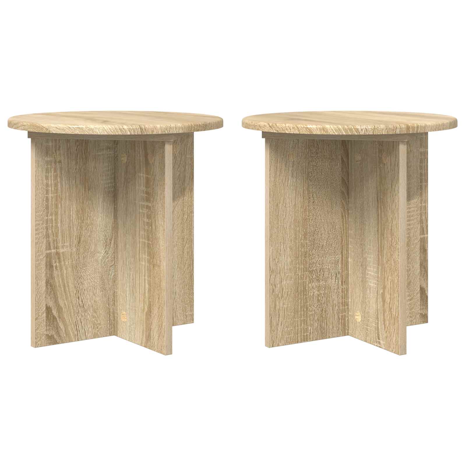 vidaXL Plant Stand 2 pcs Sonoma Oak 40 x 40 x 40 cm Engineered Wood 2