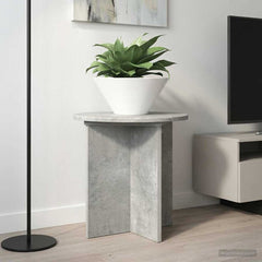 vidaXL Plant Stand 2 pcs Concrete Grey 40 x 40 x 40 cm Engineered Wood 4