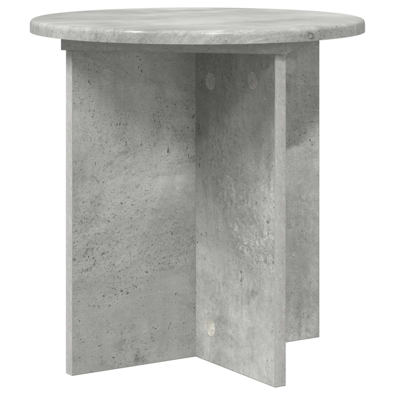 vidaXL Plant Stand 2 pcs Concrete Grey 40 x 40 x 40 cm Engineered Wood 5