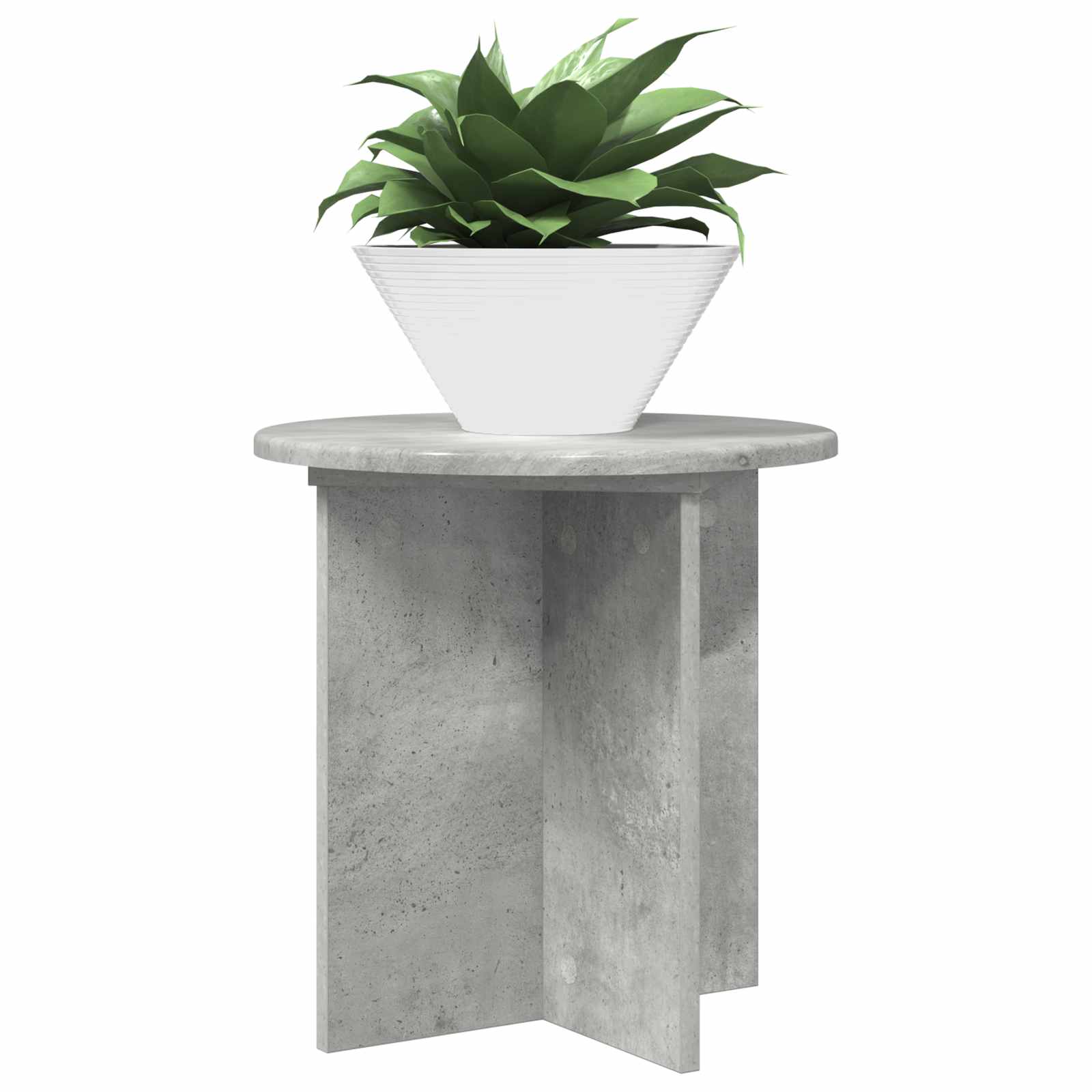 vidaXL Plant Stand 2 pcs Concrete Grey 40 x 40 x 40 cm Engineered Wood 3