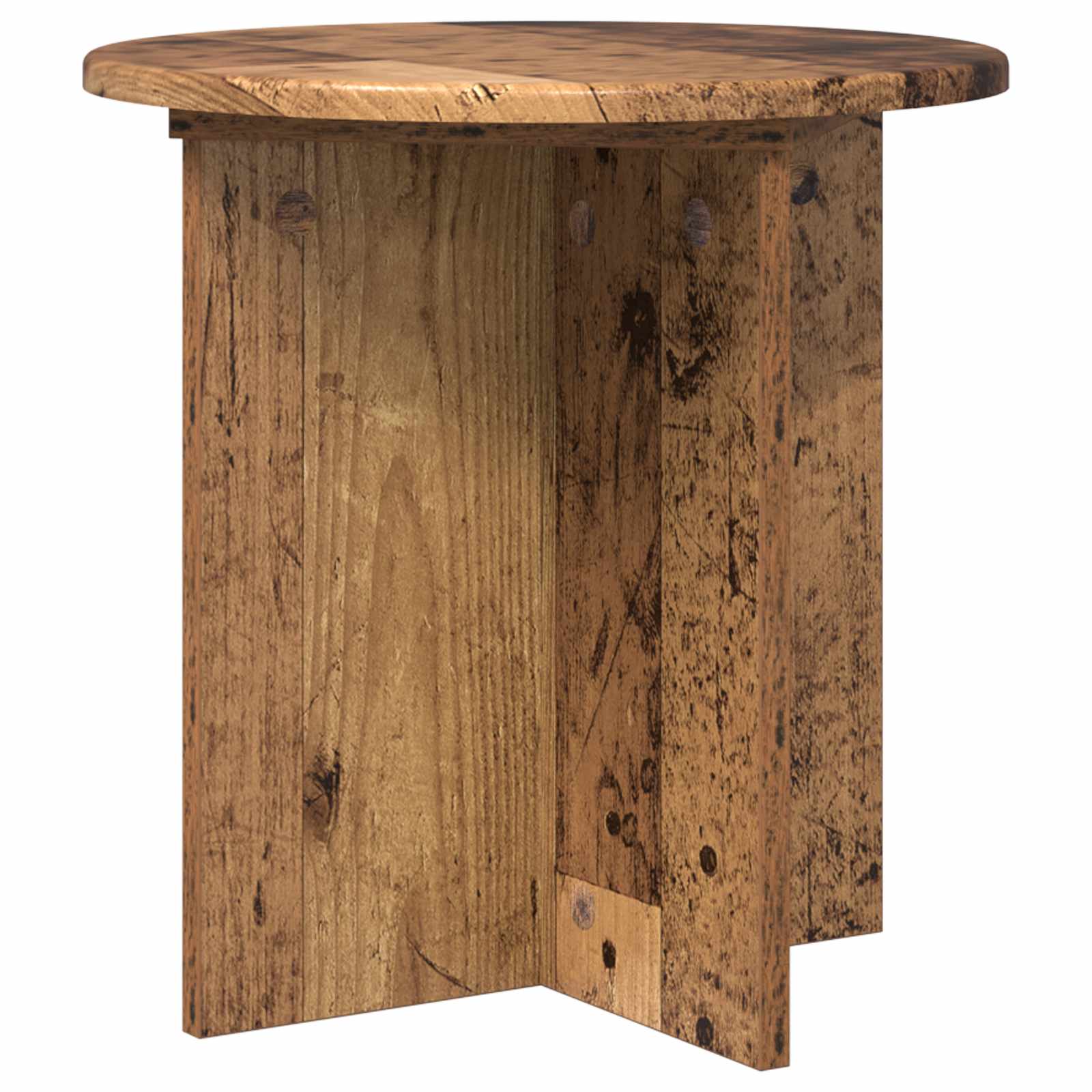 vidaXL Plant Stand 2 pcs Old Wood 40 x 40 x 40 cm Engineered Wood 5