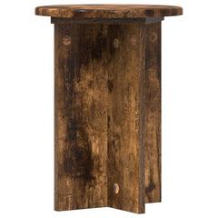vidaXL Plant Stand 2 pcs Smoked Oak Ø29.5 x 40 cm Engineered Wood 5