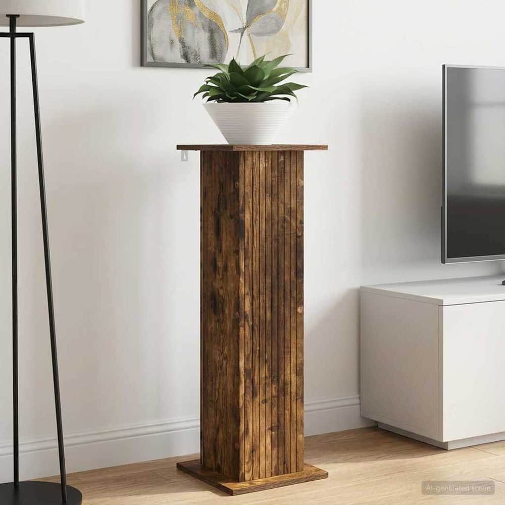 Plant Stand 2 pcs 30.5 x 30 x 100.5 cm Smoked oak