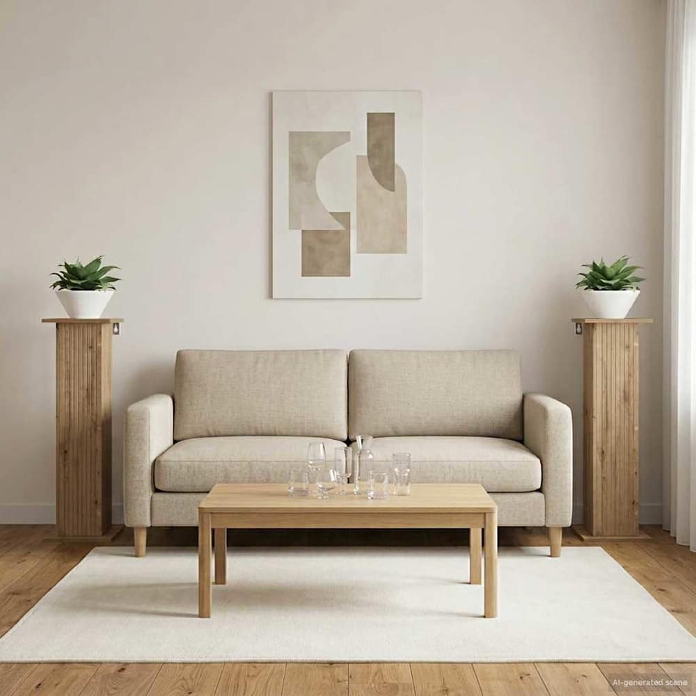 Plant Stand 2 pcs 30.5 x 30 x 100.5 cm Artisan oak