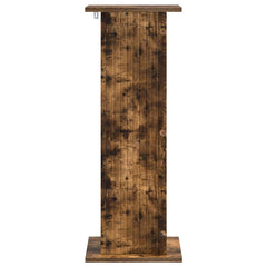 vidaXL Plant Stand Smoked Oak 30.5 x 30 x 80.5 cm Engineered Wood 5