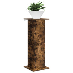 vidaXL Plant Stand Smoked Oak 30.5 x 30 x 80.5 cm Engineered Wood 3