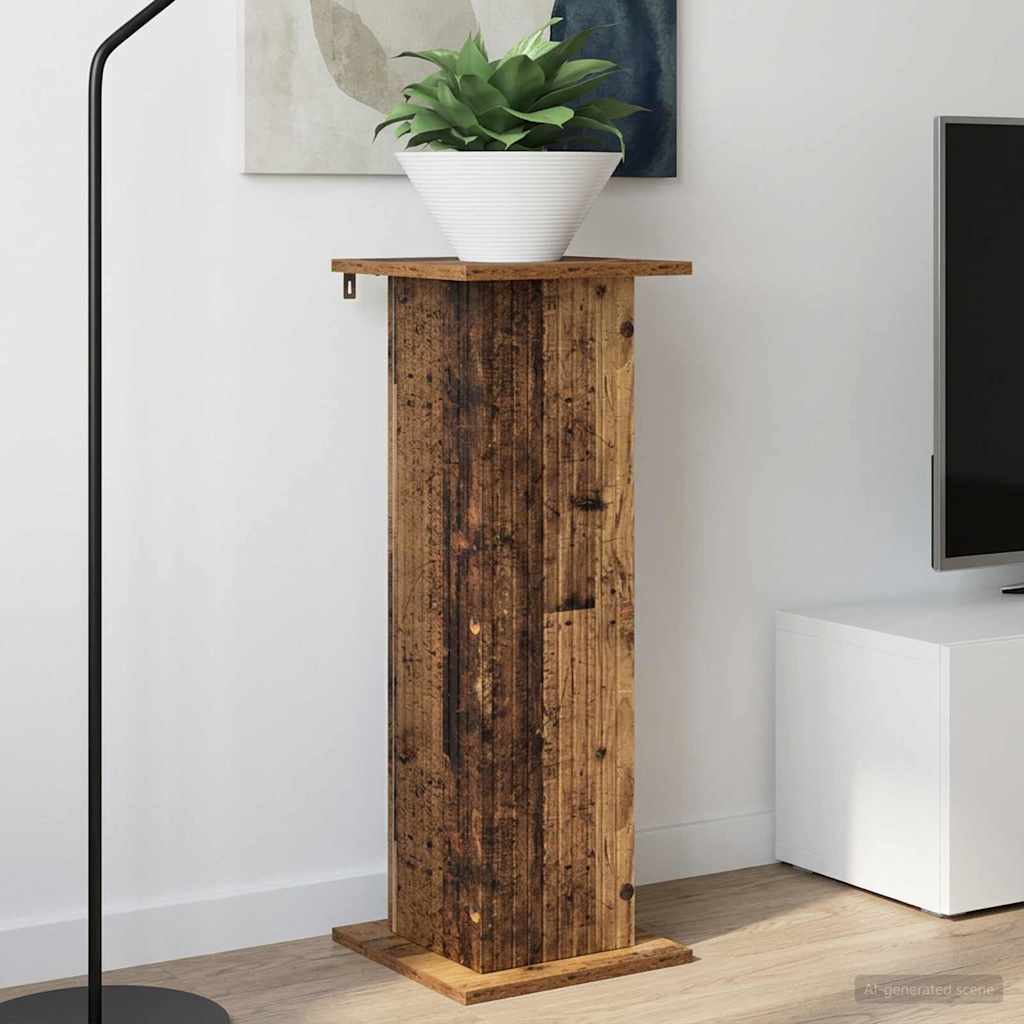 vidaXL Plant Stand Old Wood 30.5 x 30 x 80.5 cm Engineered Wood 1