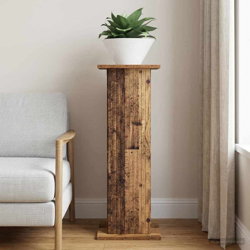 vidaXL Plant Stand Old Wood 30.5 x 30 x 80.5 cm Engineered Wood 4