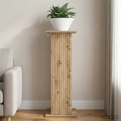 vidaXL Plant Stand Artisan Oak 30.5 x 30 x 80.5 cm Engineered Wood 4