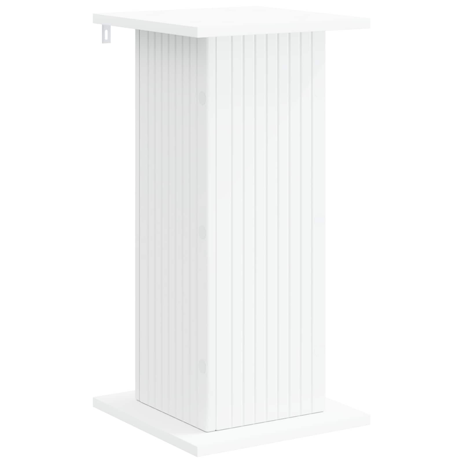 vidaXL Plant Stand 2 pcs White 30.5 x 30 x 60.5 cm Engineered Wood 5